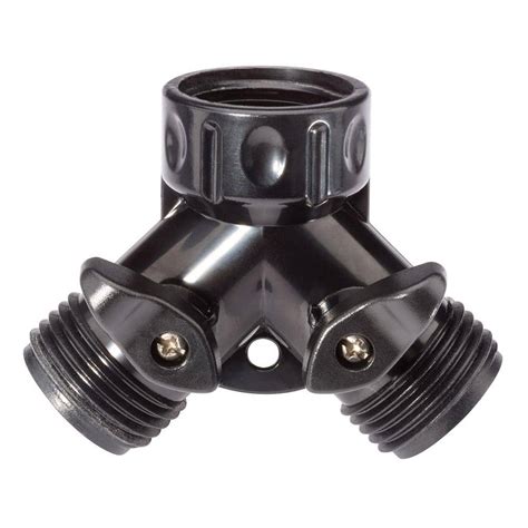 Rain Bird Dual Faucet 3 4 In 2 Way Y Hose Adapter Yfa075x The Home Depot