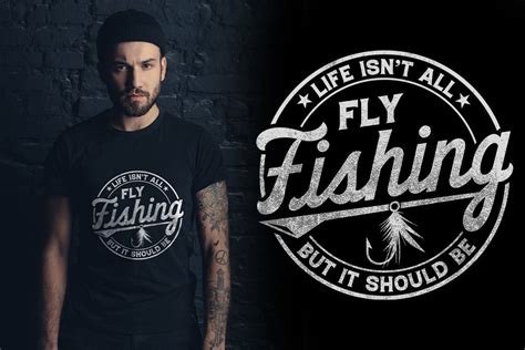 Fly Fishing Vintage T Shirt Graphic By Tawhid Creative Fabrica