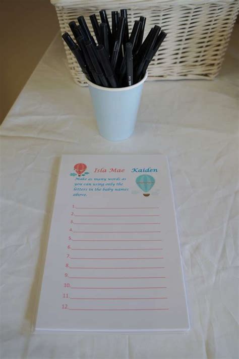 Hot Air Balloon Baby Shower Party Ideas Photo Of Catch My Party