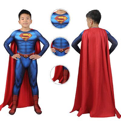 Kids Superhero Superman Costume Set Halloween Cosplay Bodysuit for Boys and Girls | Daraz.pk