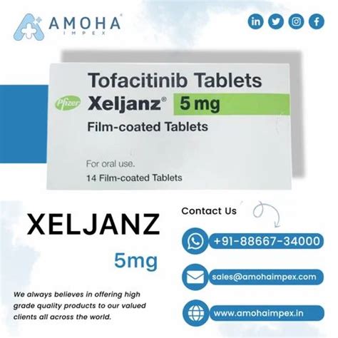 Tofacitinib Tablets Xeljanz Mg At Rs Tofacitinib Tablets In