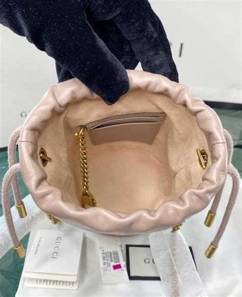 Gucci Marmont Nude Rose Bucket Bag Luxury Bags Wallets On Carousell