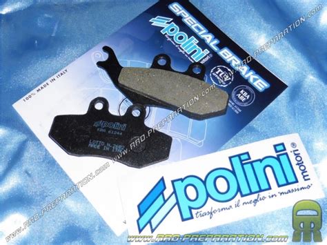 Pastillas De Freno POLINI Delanteras Traseras Moto Scooter APRILIA