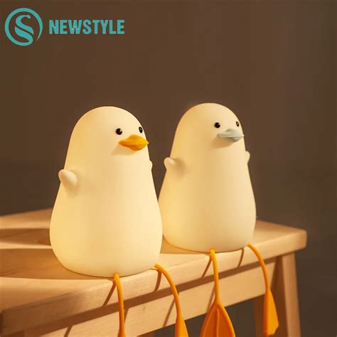 Lampe Canard Mignon Led En Forme Design De Dessin Anim Belle Veilleuse