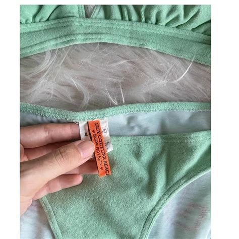 Juicy Couture Piece Bikini Color Mint Green Depop