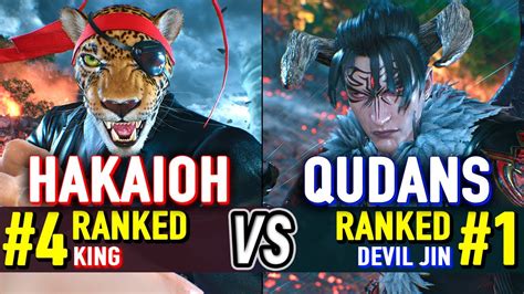 T Hakaioh Ranked King Vs Qudans Ranked Devil Jin Tekken