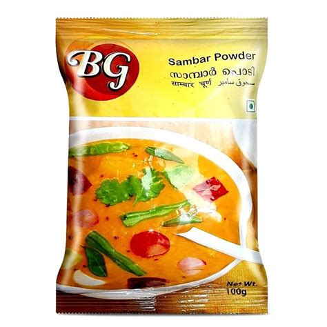 BG 100g Sambar Powder Packaging Type Packets At Best Price In