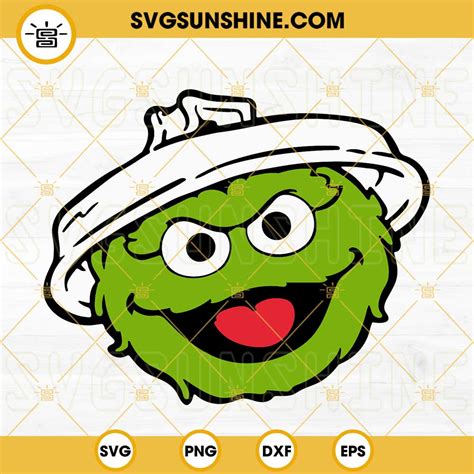 Oscar The Grouch Face Svg Muppet Svg Sesame Street Svg Png Dxf Eps