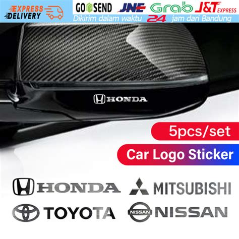 Jual 5Pcs Stiker Logam 3D Logam Lambang Lencana Mobil Stiker Gaya