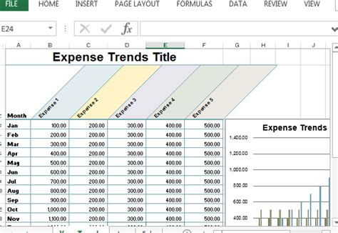 Small Business Expense Sheet For Excel