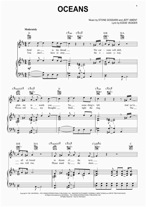 Oceans Piano Sheet Music | OnlinePianist