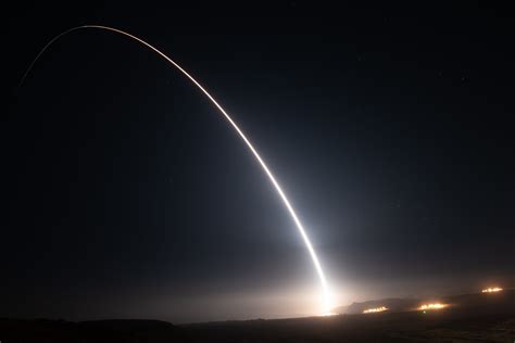 Minuteman Iii Icbm Test Launch From Vandenberg Alert