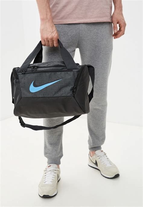 Сумка спортивная Nike NK BRSLA XS DUFF 9 0 MTRL SLUB цвет серый