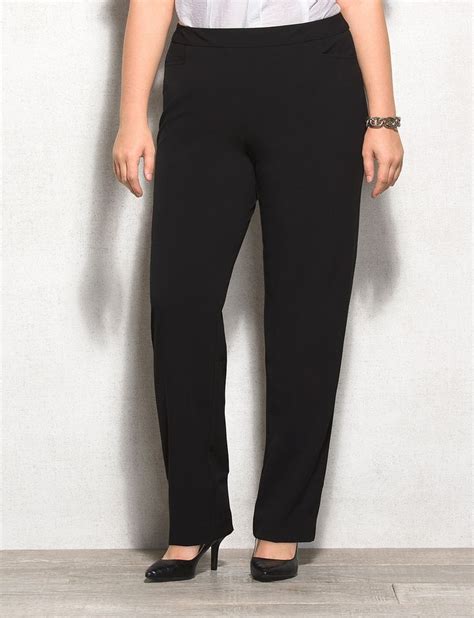 Roz Ali Plus Size Secret Agent Pull On Slim Leg Pants Original Price