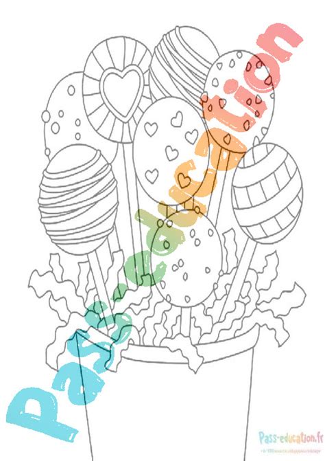 Coloriage Bonbon Gratuit En Pdf