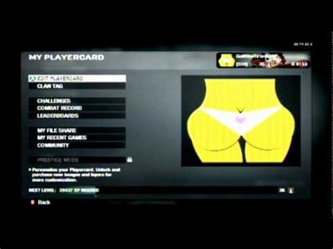 The Best CoD Black Ops Emblem Ever Girls Ass YouTube