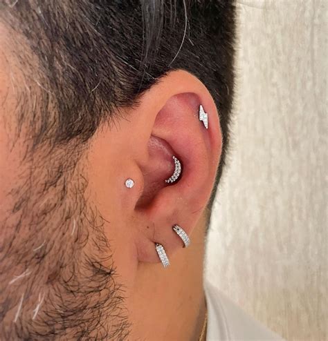 Piercing Na Orelha Masculino Modelos Incr Veis Em Piercing Na