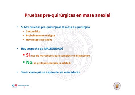 Valoración Prequirúrgica De La Patología Ovárica Eh4 Ca 125 E Índice Roma Ppt