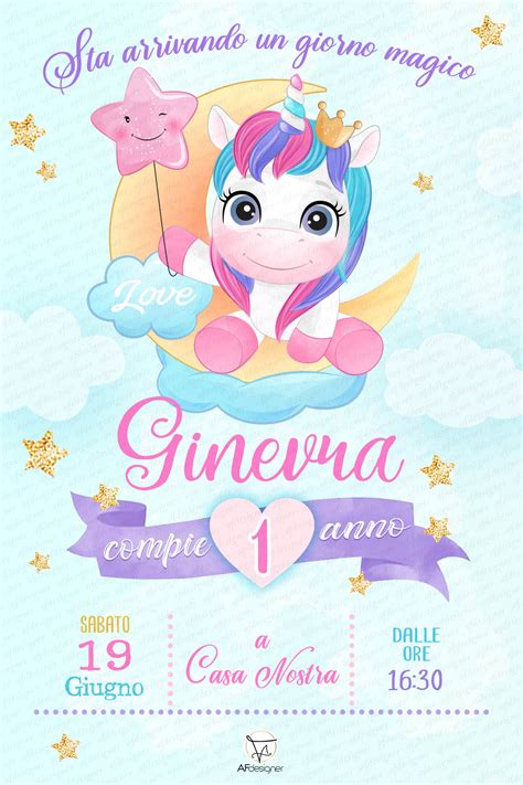 UNICORNO Invito Digitale AFdesigner