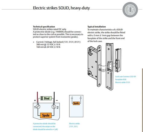 Wiring Diagram for an Electric Strike Lock