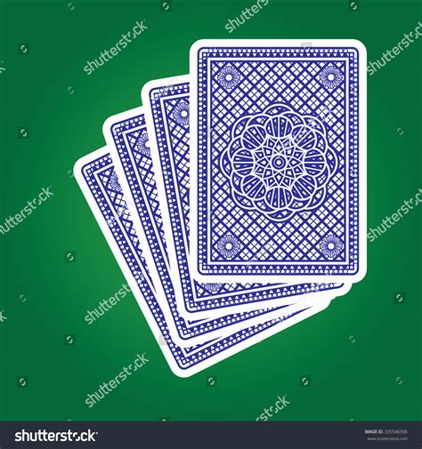 Playing Cards Back Stock Vector Royalty Free 335546306 Shutterstock