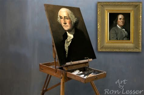 Art by Ron Lesser - America's Founding Fathers Portraits