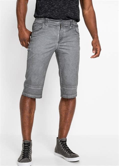 Moderne Herren Bermuda Grau