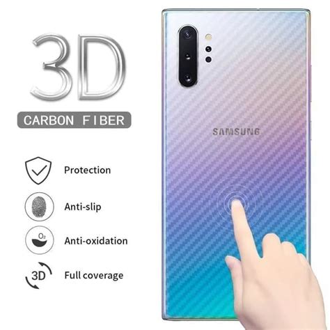 Jual GARSKIN SAMSUNG GALAXY NOTE 10 SKIN HANDPHONE CARBON 3D ANTI GORES