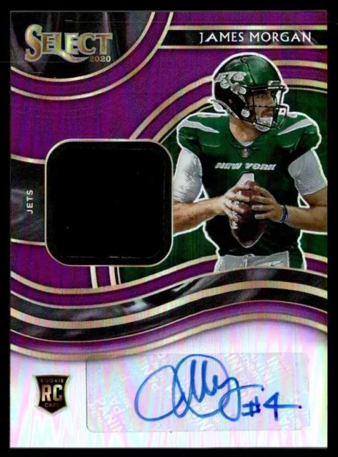 Panini Select Recrue Signature Souvenirs Violet Prizm Recrue James