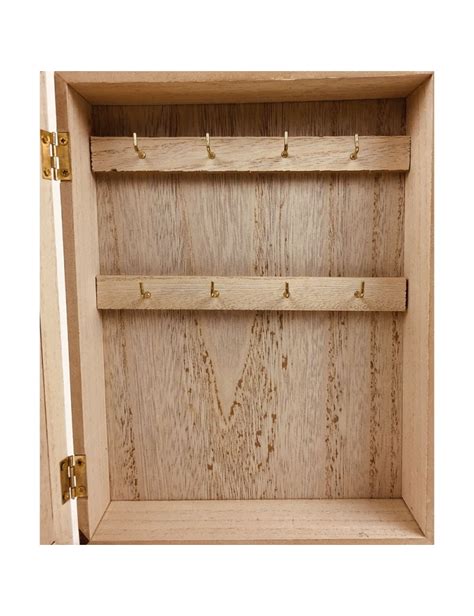 Armoire à clé murale en bois rustique avec c ur 26cm Livraison rapide