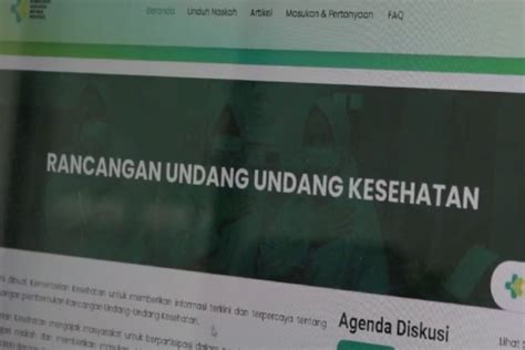 Menkes Minta Publik Sampaikan Usulan Ruu Kesehatan Di Laman Resmi