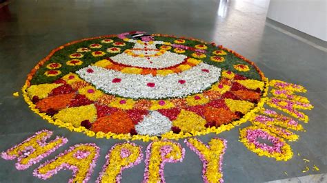 Onam flower decoration | Flower decorations, Holiday decor, Christmas ...