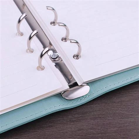 Pu Leather Notebook Binder Refillable Ring Budget Binder For A