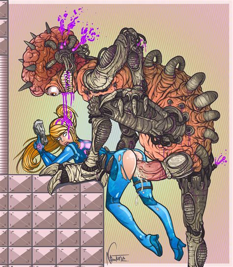 Samus Aran Vs Mother Brain By Noctualis Hentai Foundry
