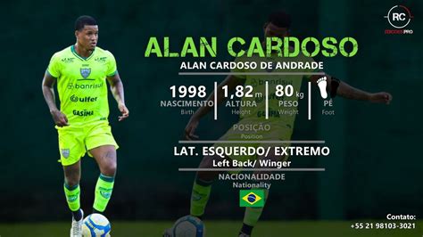 Alan Cardoso Lateral Esquerdo Extremo Left Back Winger 2024