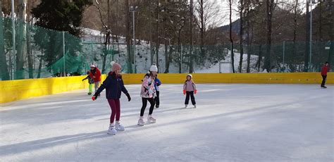 Things To Do In Winter Ice Skating At The Outdoor Ice Rink In Zavrsnica