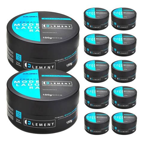 12 Unidades Pomada Modeladora Element 150g Alfa Looks Shopee Brasil