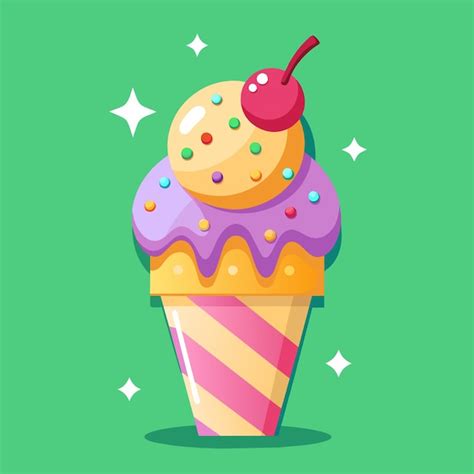 Premium Vector Ice Cream Vector Illustration