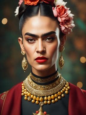 Lumenor Ai Image Generation Portrait Of Frida Kahlo Bright And