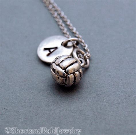 Volleyball Necklace Volleyball Charm Volley Ball Volleyball - Etsy