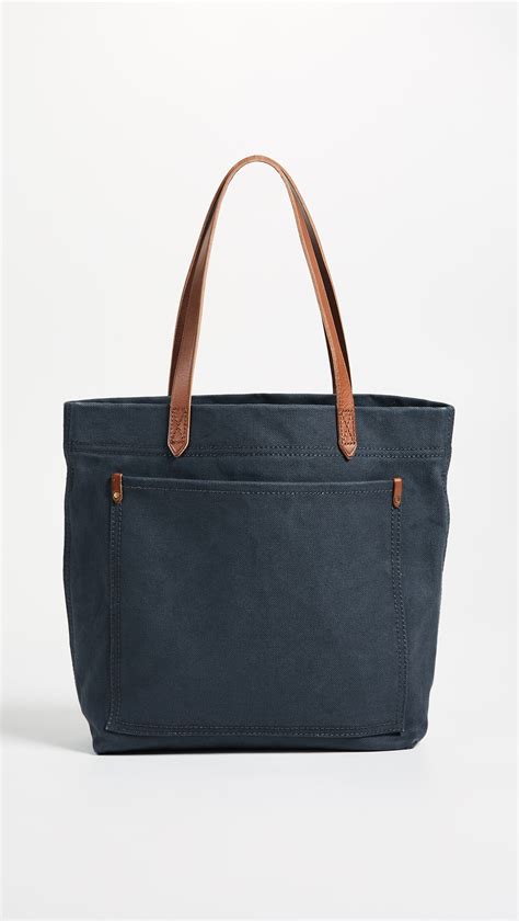 Madewell The Canvas Medium Transport Tote Bags Madewell Denim Bag