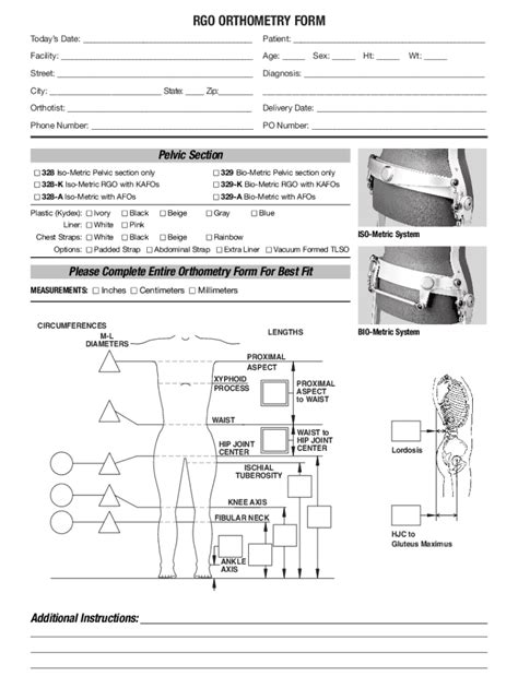 Fillable Online Fillable Online Afo Orthometry Form Continued Delphi