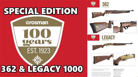 Crosman 100th Anniversary 362 And Legacy 1000 Coming Soon YouTube