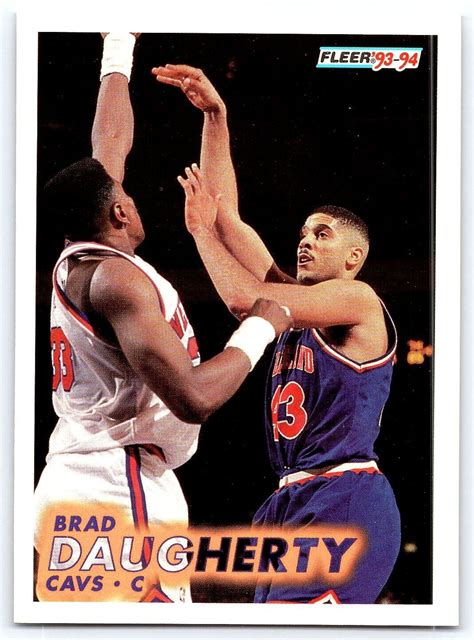 Fleer Basketball Brad Daugherty Cleveland Cavaliers Ebay