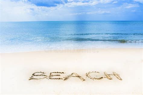 Word Relax on beach stock photo. Image of background, concept - 9360664