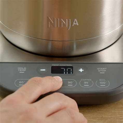 Ninja Stainless Steel Kettle Kt Uk Rapid Boil Temperature Control