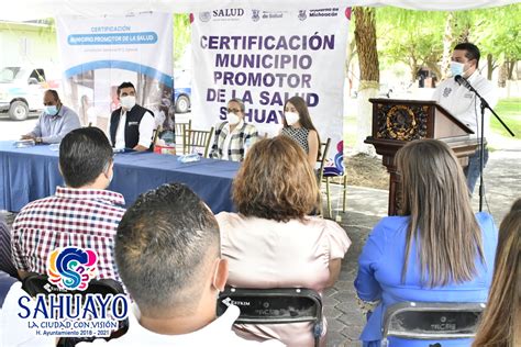 CERTIFICAN A SAHUAYO COMO MUNICIPIO PROMOTOR DE LA SALUD Sitio