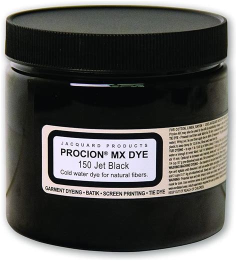 Jacquard Procion Mx Dye Undisputed King Of Tie Dye Powder Jet Black