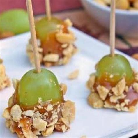 Caramel Grapes Recipe Appetizer Snacks Caramel Apples Snacks