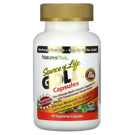 Nature S Plus Source Of Life Gold Capsules Ultimate Multi Vitamin